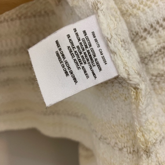 Anthro Open Front Cardigan Striped Bell Sleeves - Picture 5 of 6